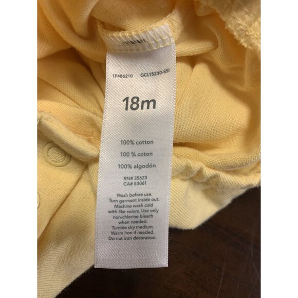 Carters 18M Lemon Bodysuit, 12M Bodysuit, Gymboree 12-18M Organic Cotton Pants - Picture 4 of 10